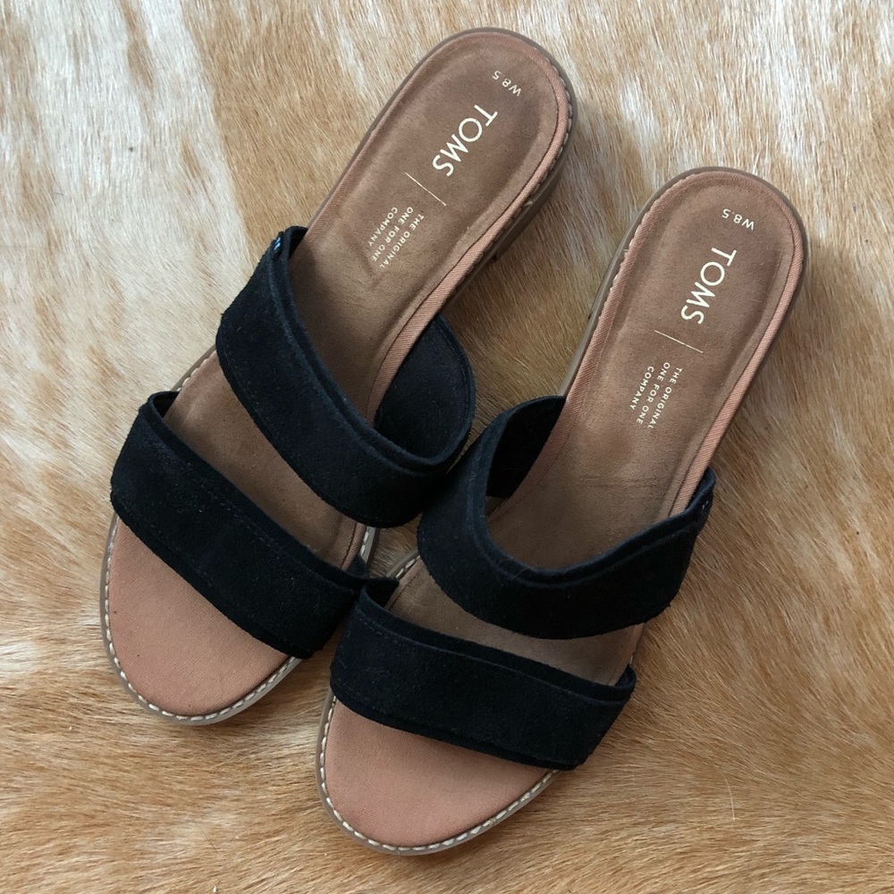 Toms Slip On Heeled Sandals